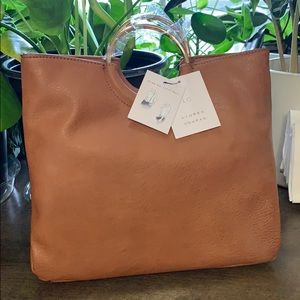 NWT Lauren Conrad brown tote